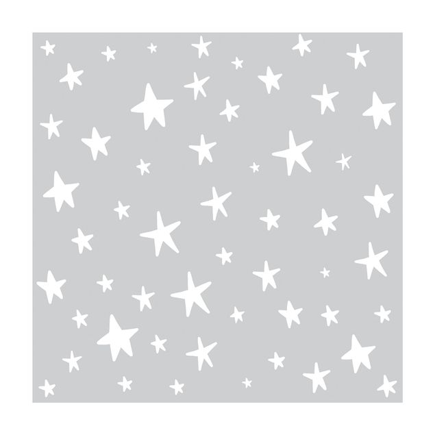 Tappeti bagno grandi Disegno di grandi stelle in cielo grigio
