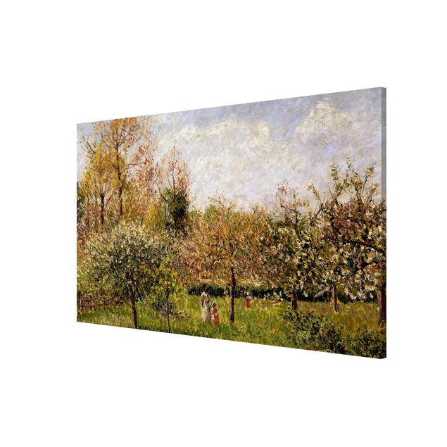 Lavagna magnetica - Camille Pissarro - Primavera in Eragny - Formato orizzontale 3:2