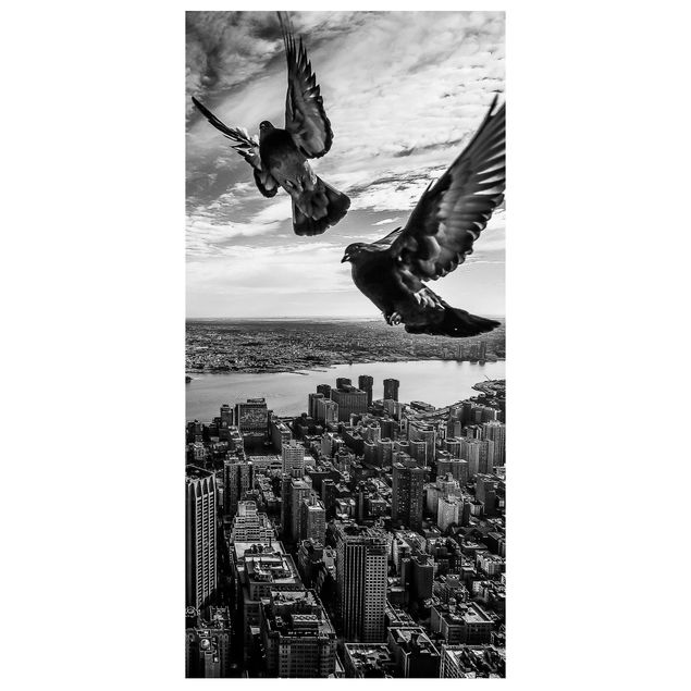 Tenda a pannello - Pigeons on the Empire State Building - 250x120cm