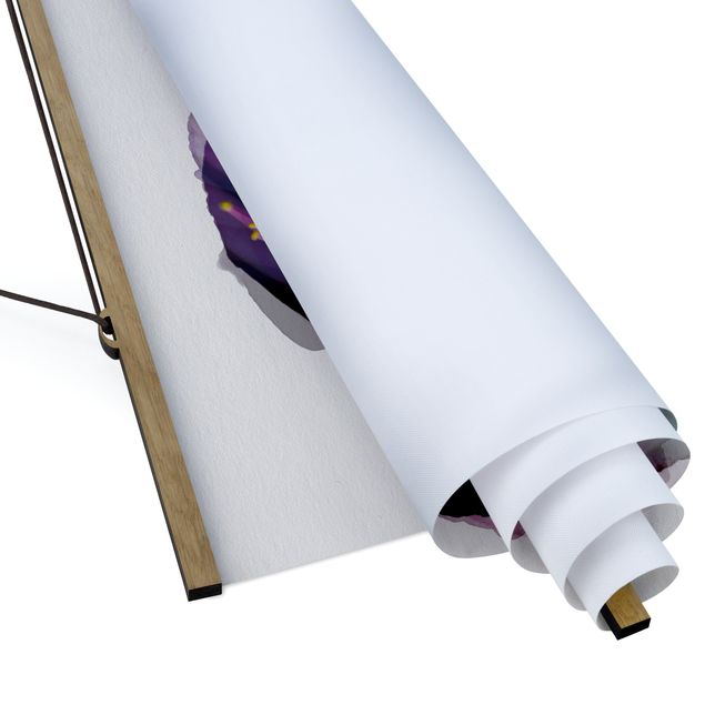 Quadro su tessuto con stecche per poster - Acquerelli - Polline - Quadrato 1:1