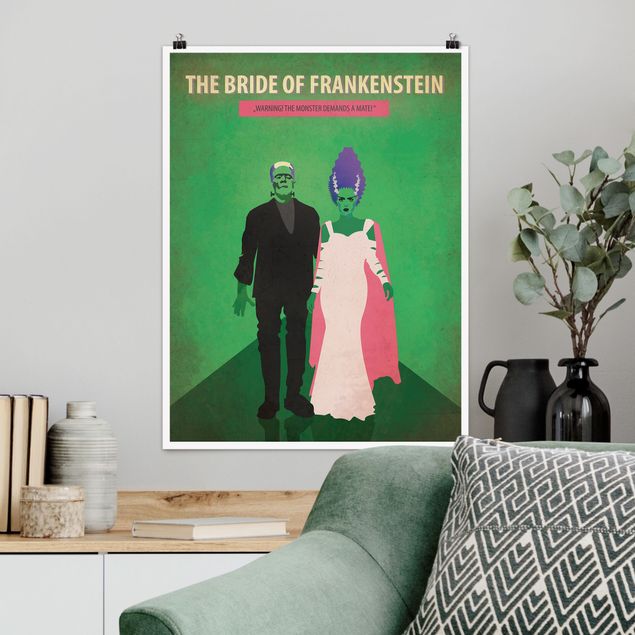 Poster illustrazioni Locandina film La sposa di Frankenstein