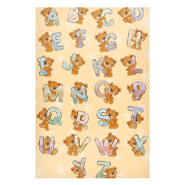 Lavagna magnetica - Impariamo l'alfabeto con Teddy dalla A alla Z
