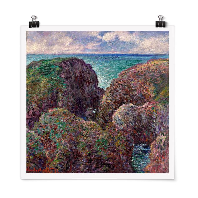 Poster - Claude Monet - Rock Group Port Goulphar - Quadrato 1:1