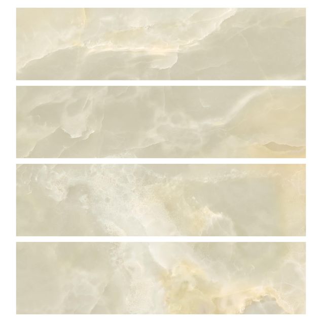 Carta adesiva per mobili IKEA Malm Cassettiera 4xCassetti - Onyx Marble Cream