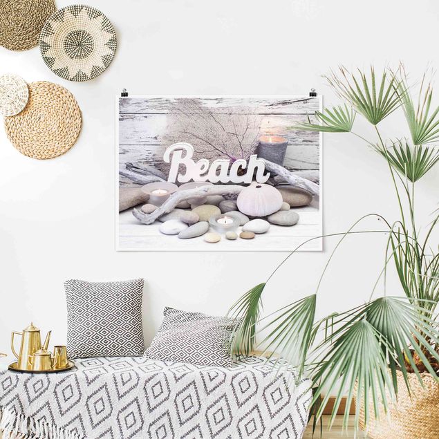 Poster - Spa Spiaggia Decoration - Orizzontale 3:4