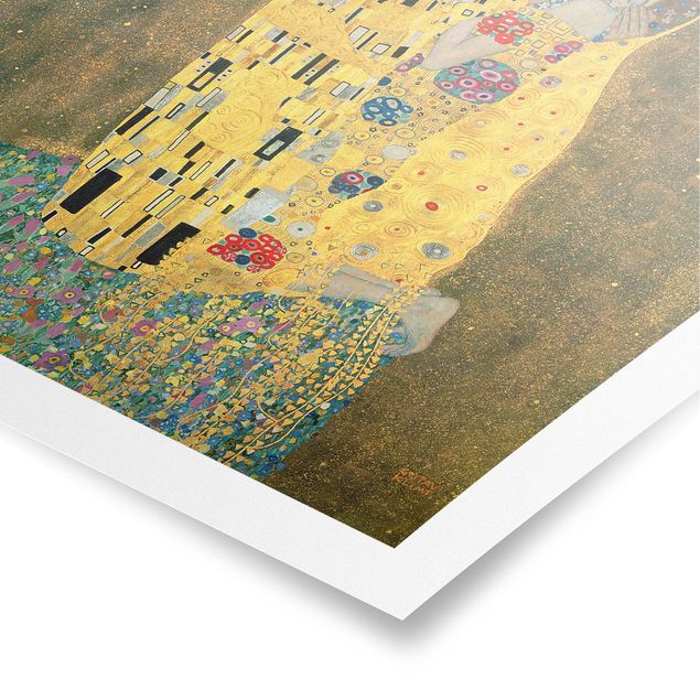 Poster - Gustav Klimt - Il bacio - Quadrato 1:1