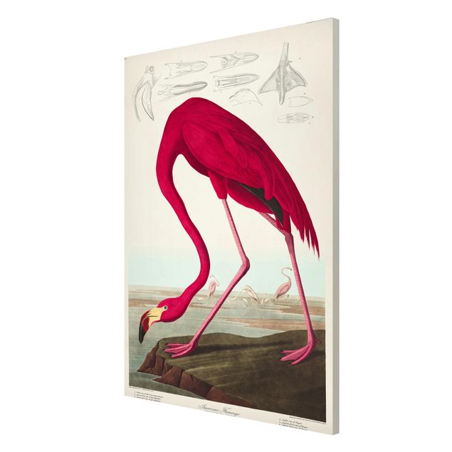 Lavagna magnetica - Flamingo Consiglio American Vintage - Formato verticale 2:3