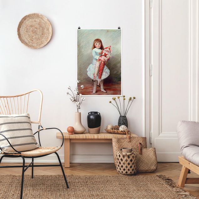 Poster - Auguste Renoir - Suzanne Con Harlequin Doll - Verticale 3:2