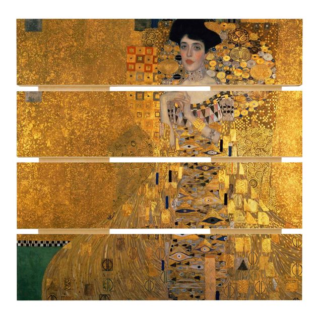 Stampa su legno - Gustav Klimt - Ritratto di Adele Bloch-Bauer I - Quadrato 1:1