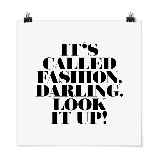 Poster - Si chiama Fashion, Darling - Quadrato 1:1
