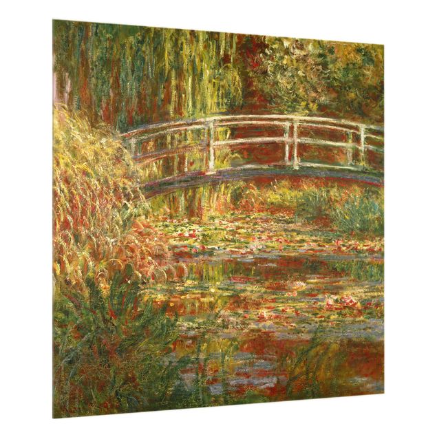 Paraschizzi in vetro - Claude Monet - Waterlily Pond And Japanese Bridge (Harmony In Pink)
