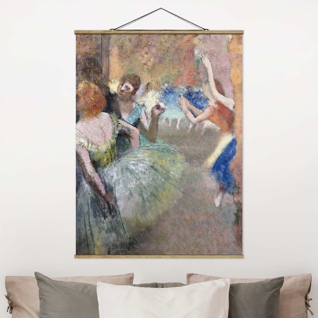 Foto su tessuto da parete con bastone - Edgar Degas - Scene Ballet - Verticale 4:3