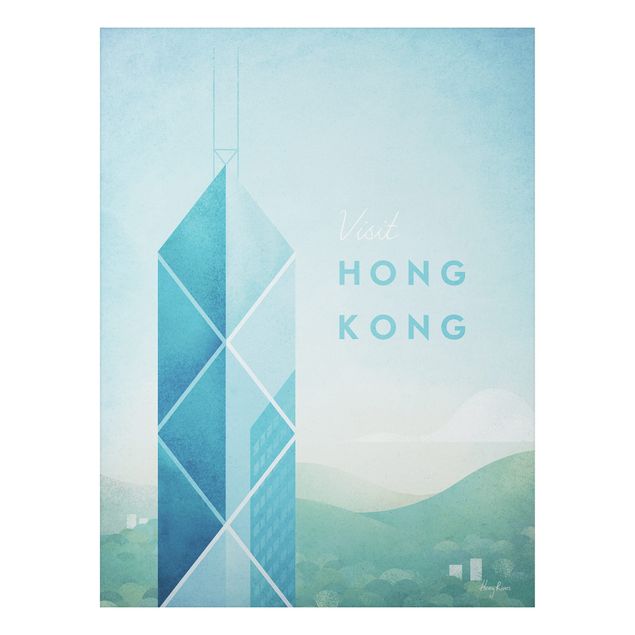 Stampa su alluminio - Poster Travel - Hong Kong - Verticale 4:3