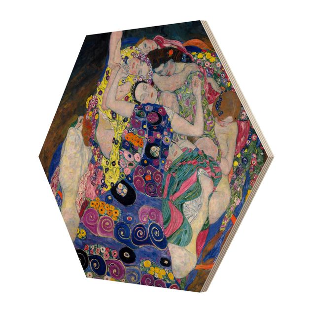 Esagono in legno - Gustav Klimt - La Vergine