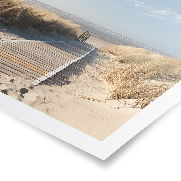 Poster - Spiaggia del Mar Baltico - Quadrato 1:1