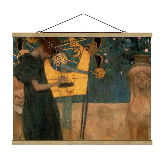 Foto su tessuto da parete con bastone - Gustav Klimt - The Musical - Orizzontale 3:4