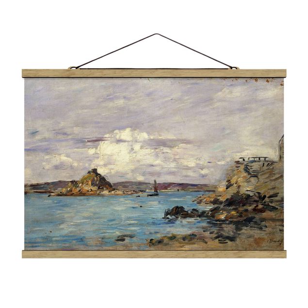 Foto su tessuto da parete con bastone - Eugène Boudin - Douarnenez Bay - Orizzontale 2:3