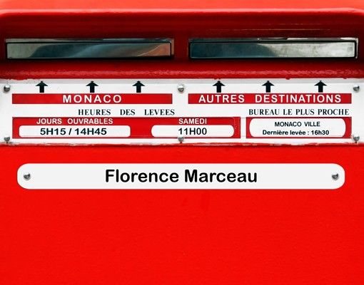 Cassetta postale personalizzata Letterbox In France 39x46x13cm