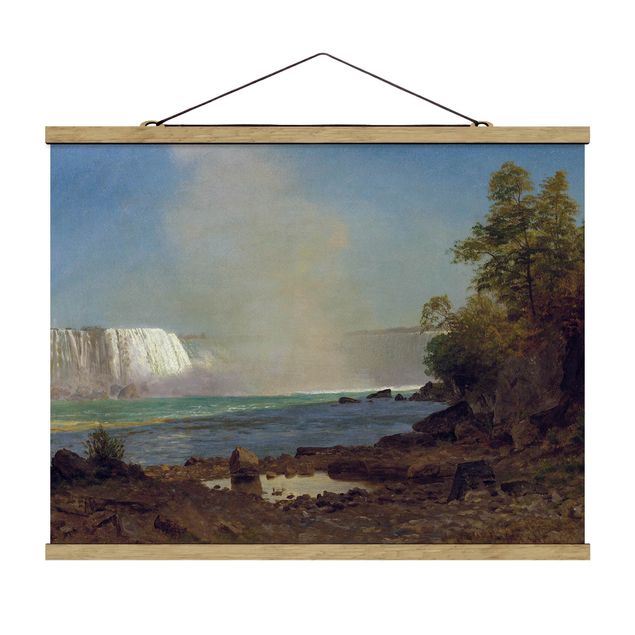 Foto su tessuto da parete con bastone - Albert Bierstadt - Cascate del Niagara - Orizzontale 3:4