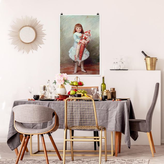 Poster - Auguste Renoir - Suzanne Con Harlequin Doll - Verticale 3:2
