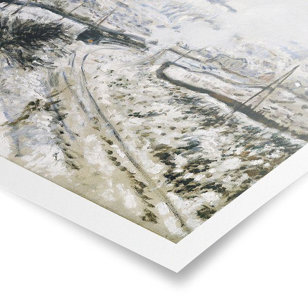 Poster - Claude Monet - Treno Nella Neve - Orizzontale 3:4