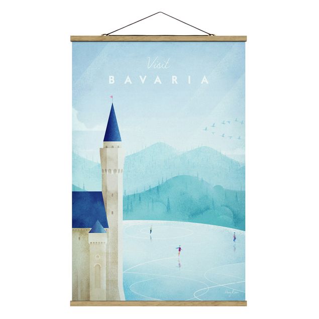 Foto su tessuto da parete con bastone - Poster TRAVEL - Baviera - Verticale 3:2