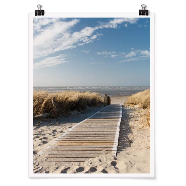 Poster - Spiaggia del Mar Baltico - Verticale 4:3