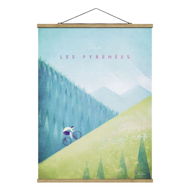 Foto su tessuto da parete con bastone - Poster Travel - I Pirenei - Verticale 4:3