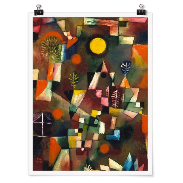 Poster - Paul Klee - La Luna Piena - Verticale 4:3