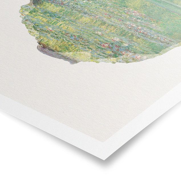 Poster - Acquerelli - Claude Monet - Ponte giapponese - Verticale 4:3