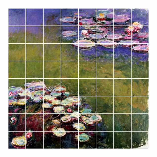Adesivi per piastrelle con immagine - Claude Monet - Ninfee