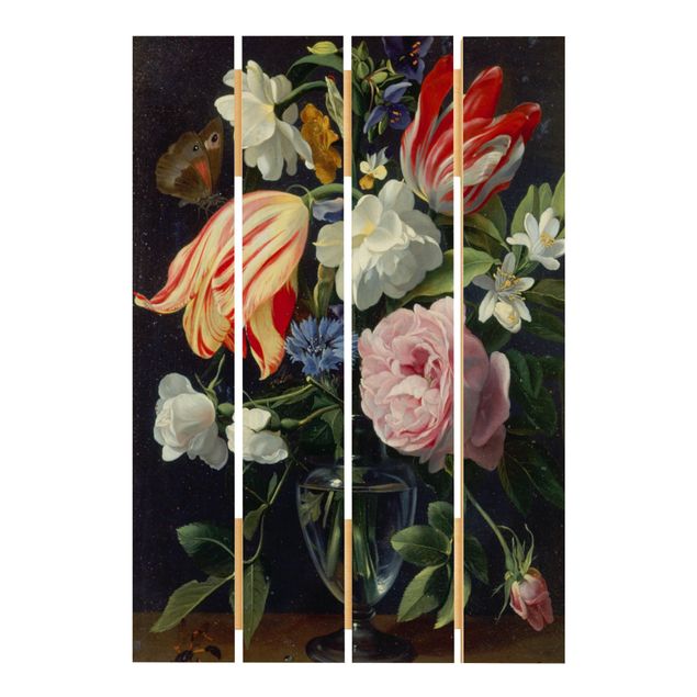 Stampa su legno - Daniel Seghers - Vaso con fiori - Verticale 3:2