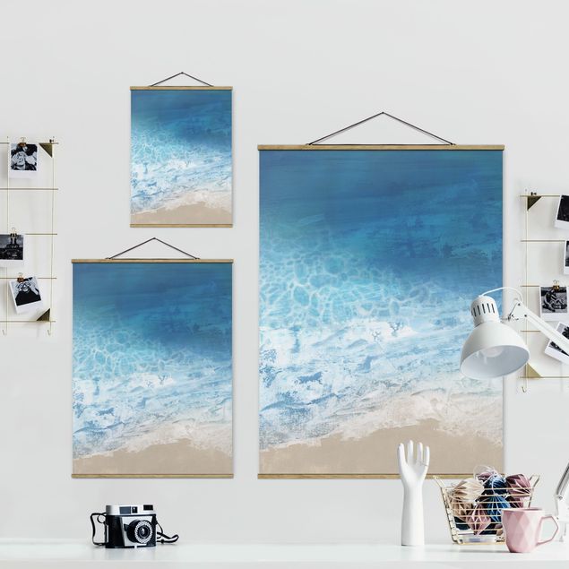 Foto su tessuto da parete con bastone - Tides In Color I - Verticale 4:3