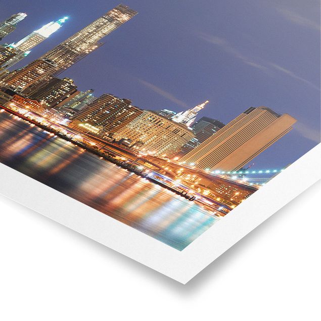 Poster - Manhattan a New York City - Panorama formato orizzontale