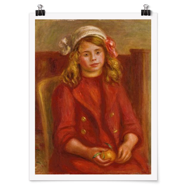 Poster - Auguste Renoir - Ragazza con l'arancio - Verticale 4:3