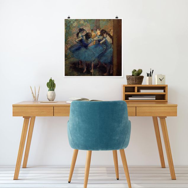 Poster - Edgar Degas - The Blue Dancers - Quadrato 1:1
