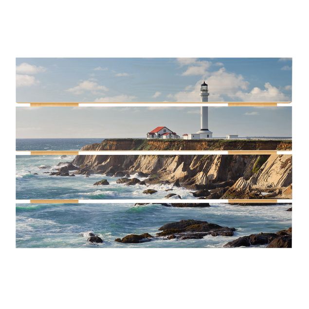 Stampa su legno - Point Arena Lighthouse California - Orizzontale 2:3