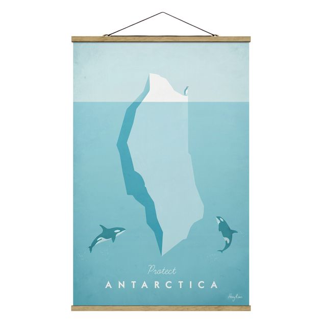 Foto su tessuto da parete con bastone - Poster di viaggio - Antartide - Verticale 3:2
