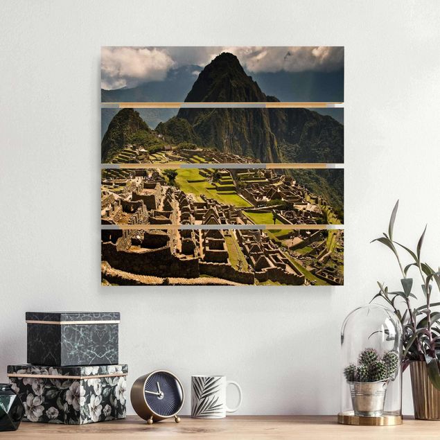 Stampa su legno - Machu Picchu - Quadrato 1:1