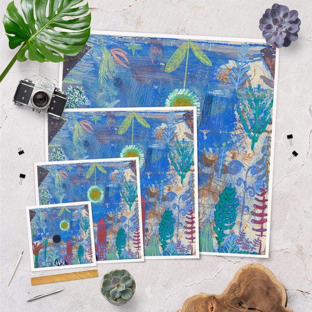 Poster - Paul Klee - Sunken Paesaggio - Quadrato 1:1