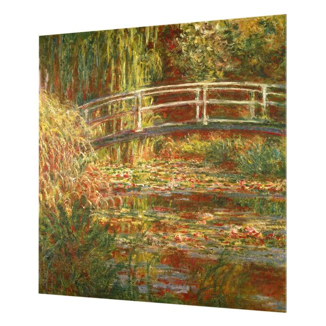 Paraschizzi in vetro - Claude Monet - Waterlily Pond And Japanese Bridge (Harmony In Pink)