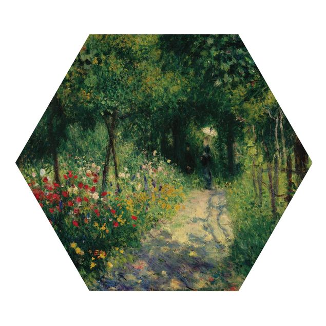Esagono in legno - Auguste Renoir - Women In The Garden