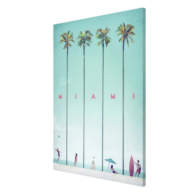 Lavagna magnetica - Poster viaggio - Miami - Formato verticale 2:3