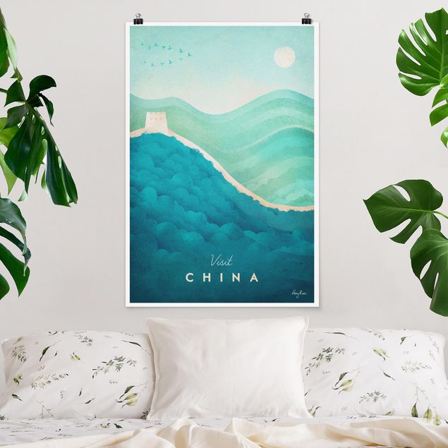Poster illustrazioni Poster di viaggio - Cina