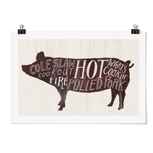 Poster - Farm BBQ - Pig - Orizzontale 2:3