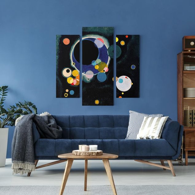 Riproduzioni su tela quadri famosi Wassily Kandinsky - Schizzo di cerchi