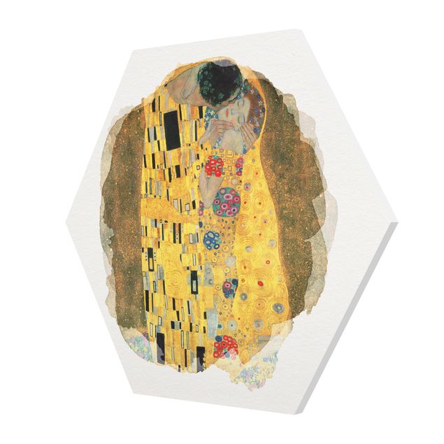 Esagono in forex - Acquarelli - Gustav Klimt - The Kiss