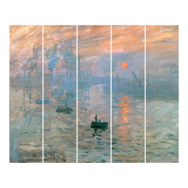 tende scorrevoli con binario Claude Monet - Impressione (alba)