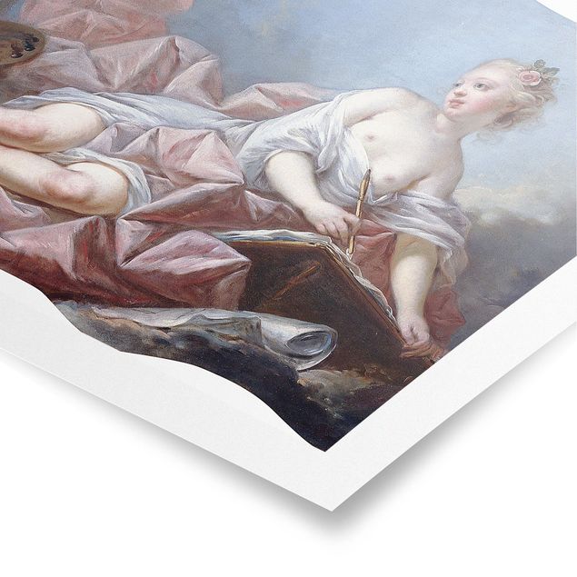 Poster - Jean Honoré Fragonard - personificazione della Pittura - Orizzontale 2:3
