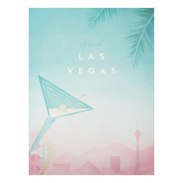 Stampa su alluminio - Poster Viaggi - Viva Las Vegas - Verticale 4:3
